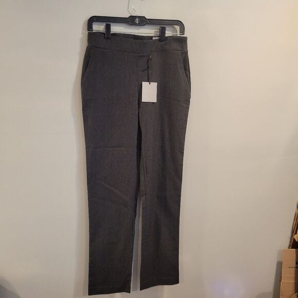 Simply Vera Wang Gray Slim Straight Pants Small Mid Rise - Picture 1 of 9
